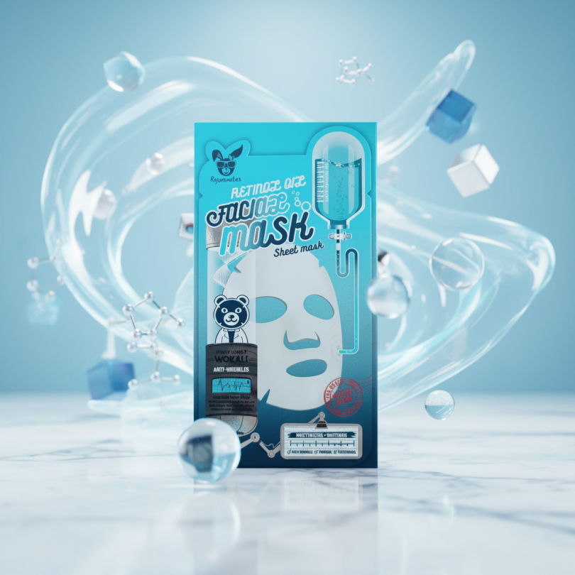 Тканевая маска для лица Wokali Retinol Oil — Anti-Wrinkles & Rejuvenating