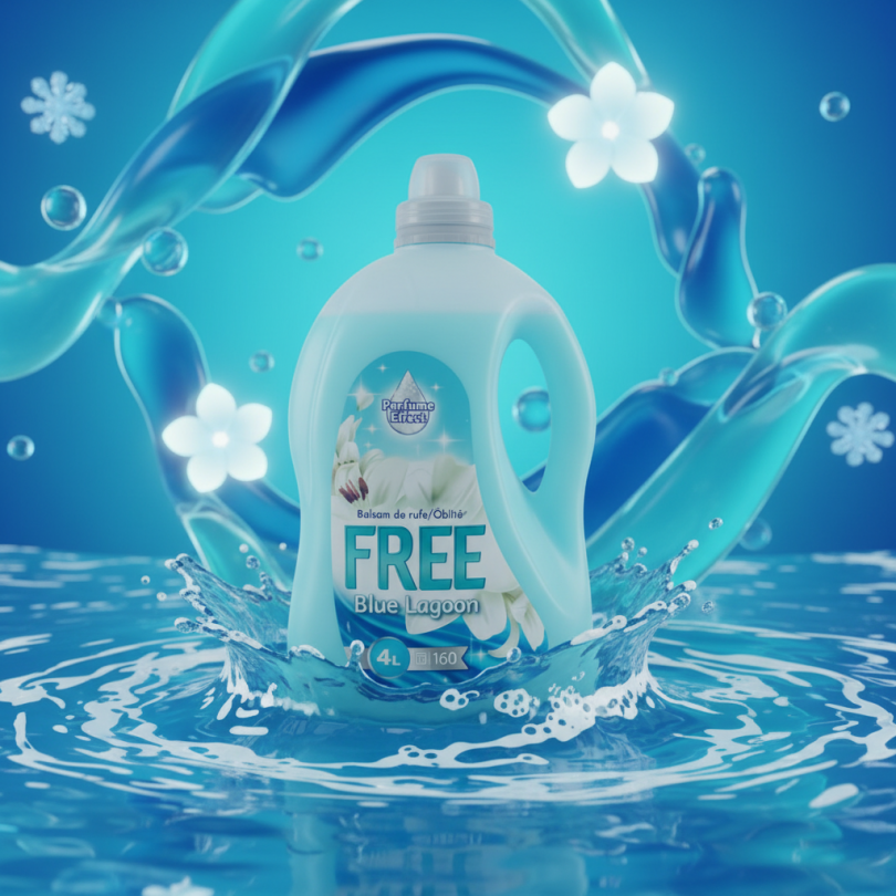 Кондиционер-ополаскиватель для белья FREE "Blue Lagoon" (4л)