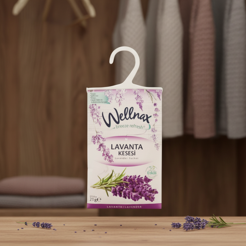 Ароматическое саше для шкафа Wellnax — Lavender (Лаванда, 21 г)