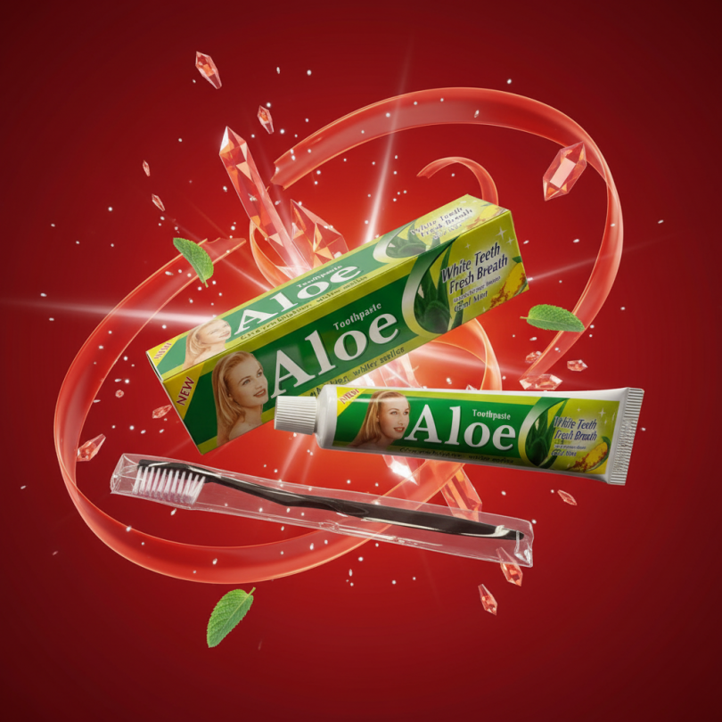 Зубная паста Aloe Toothpaste (105г) + Зубная щетка в ПОДАРОК!