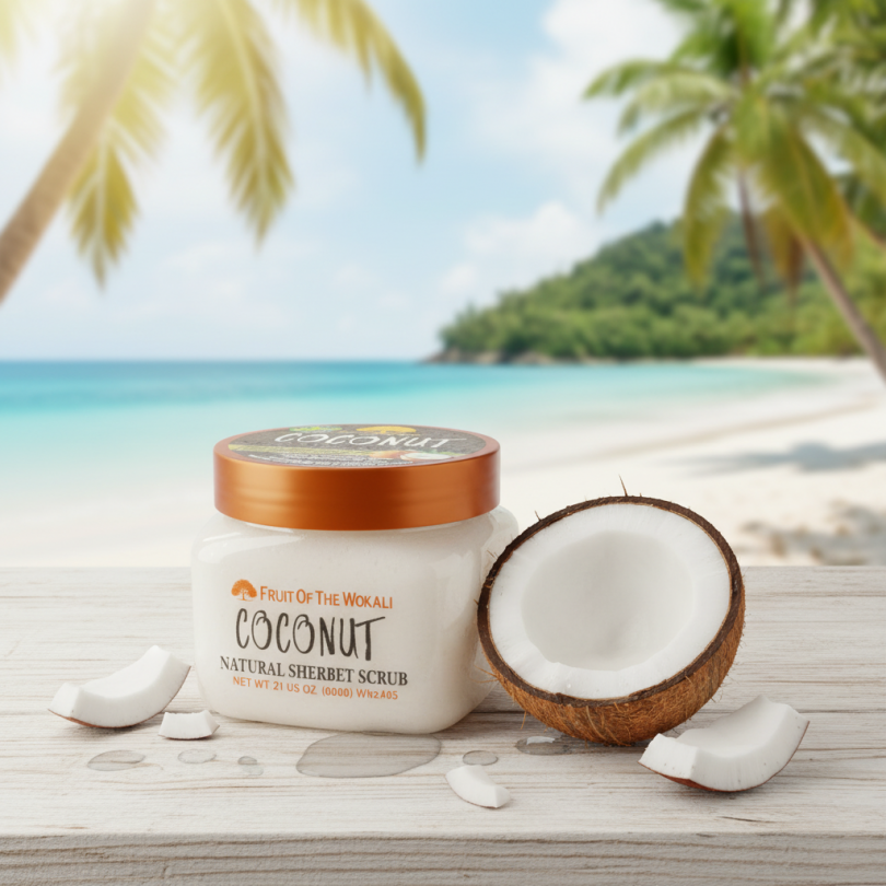 Скраб-щербет для тела Wokali Coconut 600 г