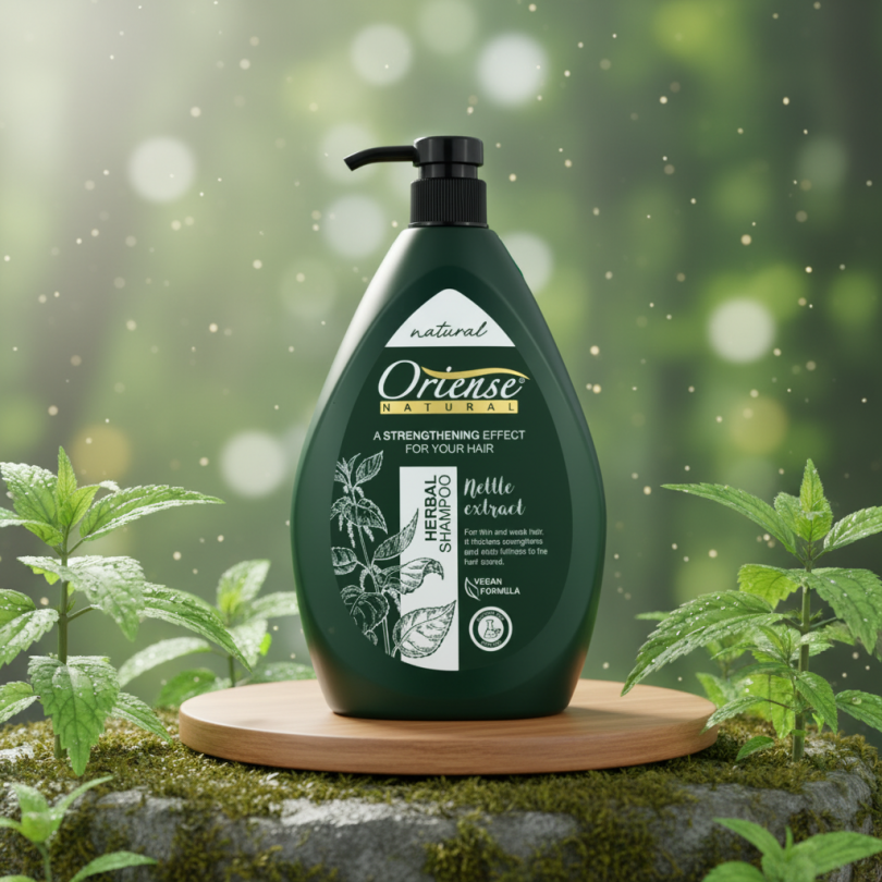 Шампунь Oriense Natural с экстрактом крапивы — Сила и Объем (1000 мл)
