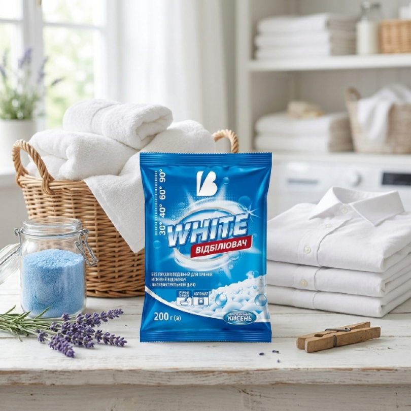 Кислородный отбеливатель WHITE — Кристальная чистота и свежесть