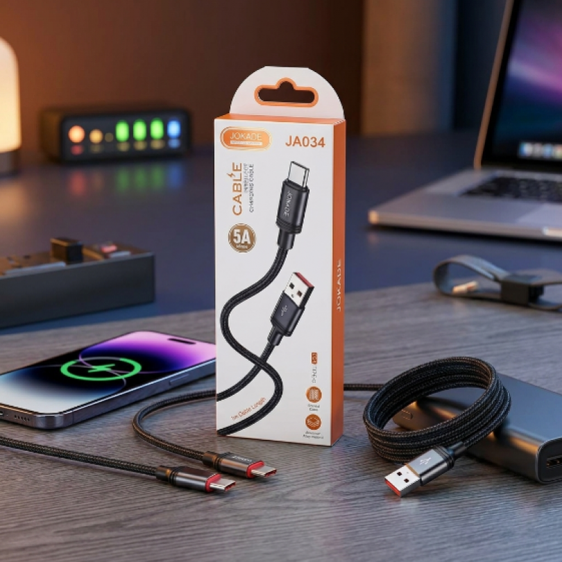Кабель быстрой зарядки JOKADE JA034 (USB to Type-C)