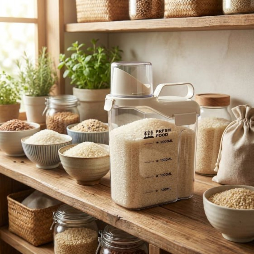 Контейнер для хранения сыпучих продуктов с дозатором
