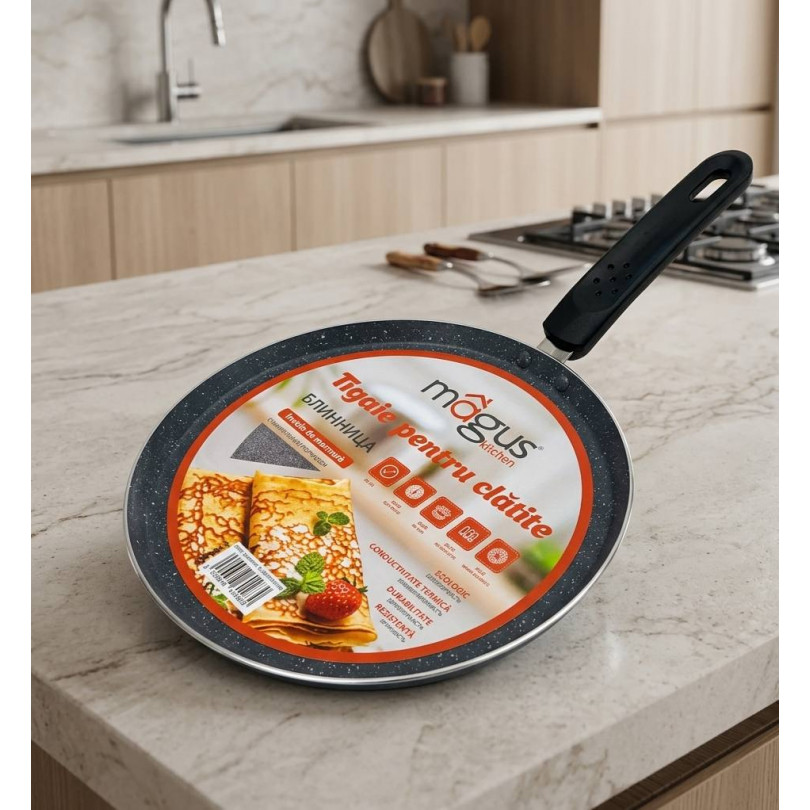 Блинница Magus Kitchen с мраморным покрытием, 24 см