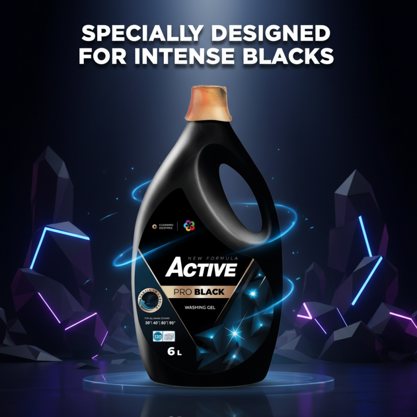 Гель для стирки Active PRO Black для темных и черных тканей (6 л)